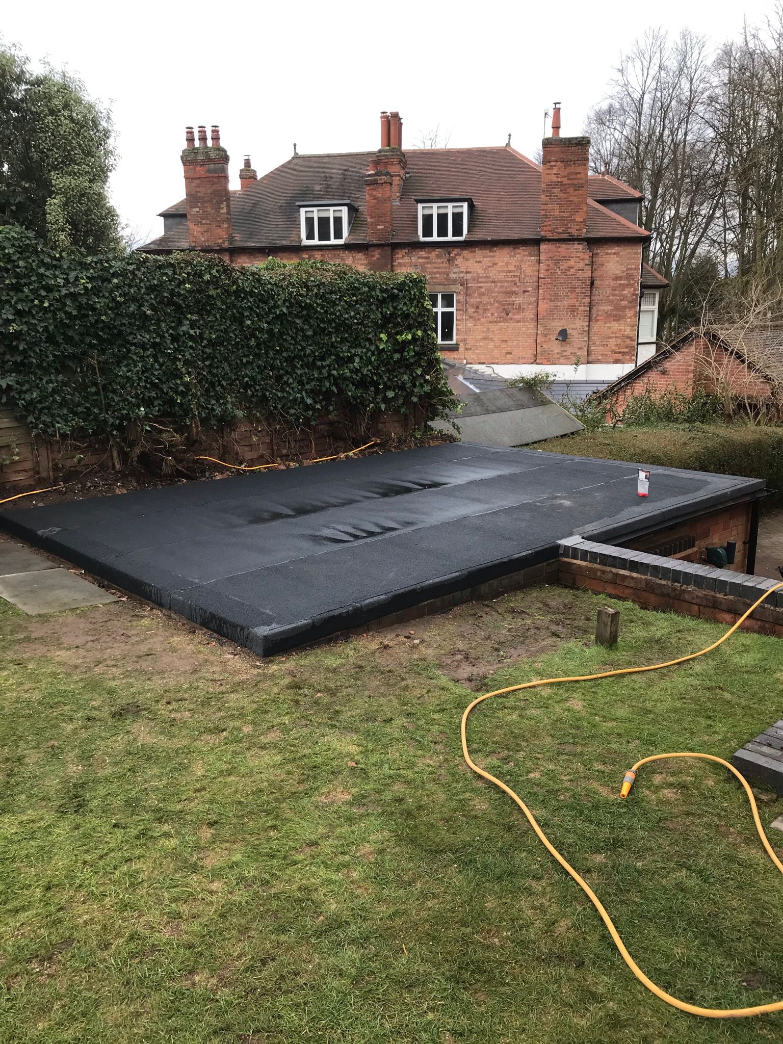 Finished flat roof